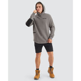 NXP.WRK - Blueprint Dual Curved Hoodie - Charcoal | NPWHS02-CHAR